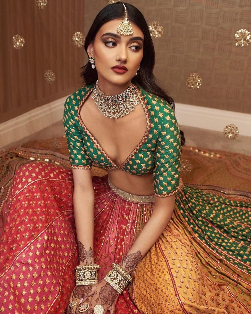 Neelam Kaur Gill in Sabyasachi from Aashni + Co