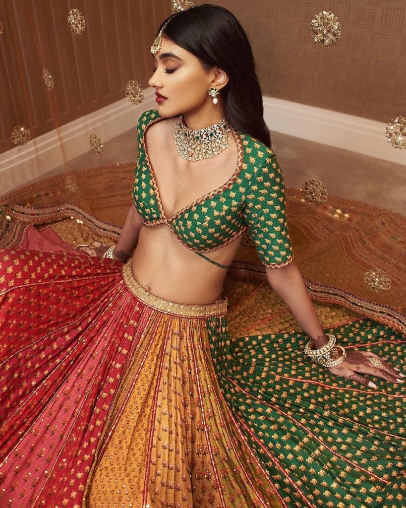 Neelam Kaur Gill in Sabyasachi from Aashni + Co