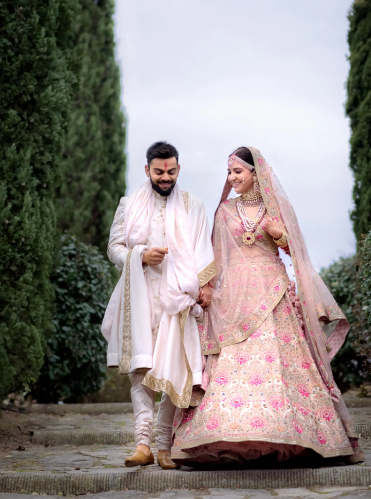 Anushka Sharma in Sabyasachi for her wedding