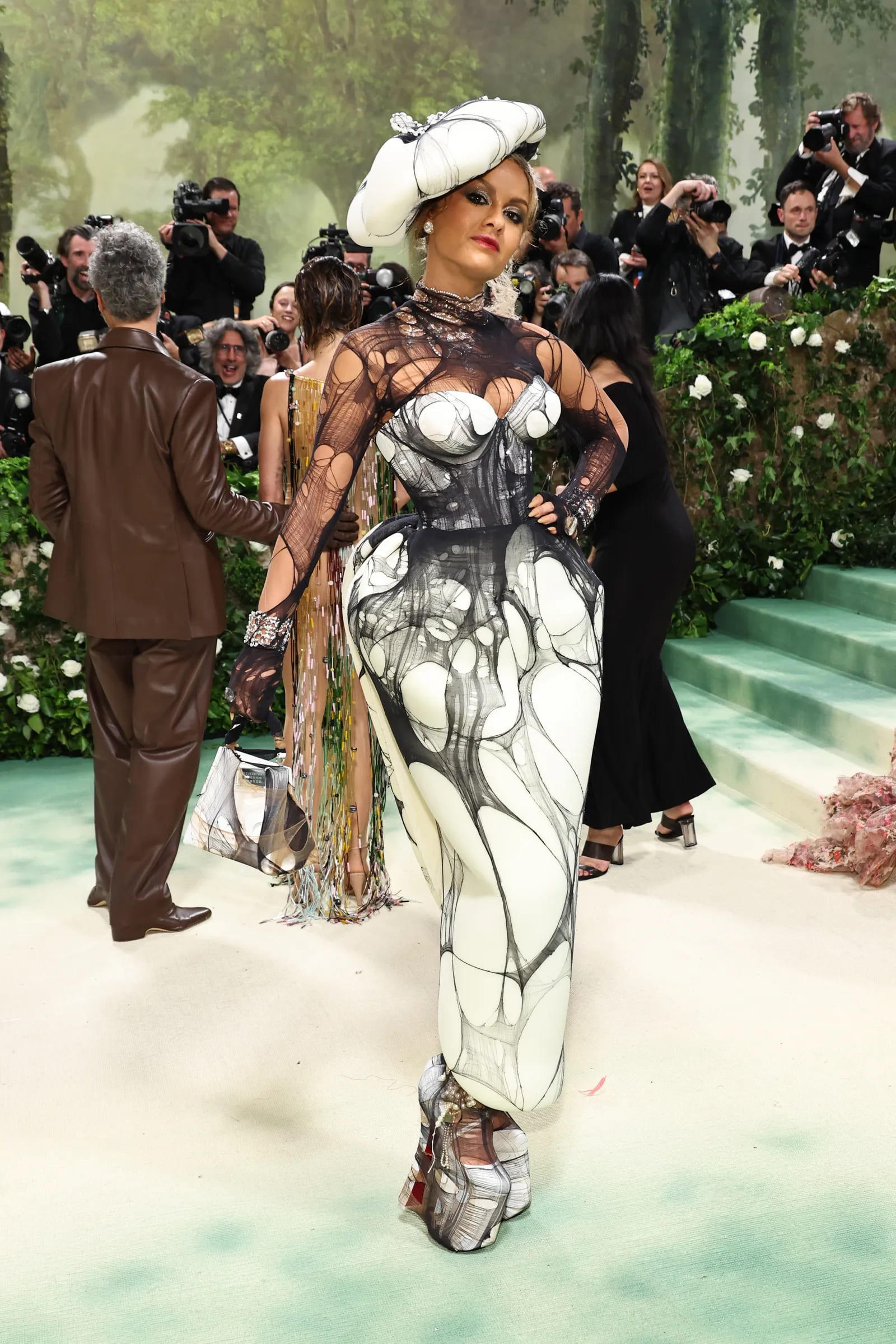 Natasha Poonawala in Maison Margiela