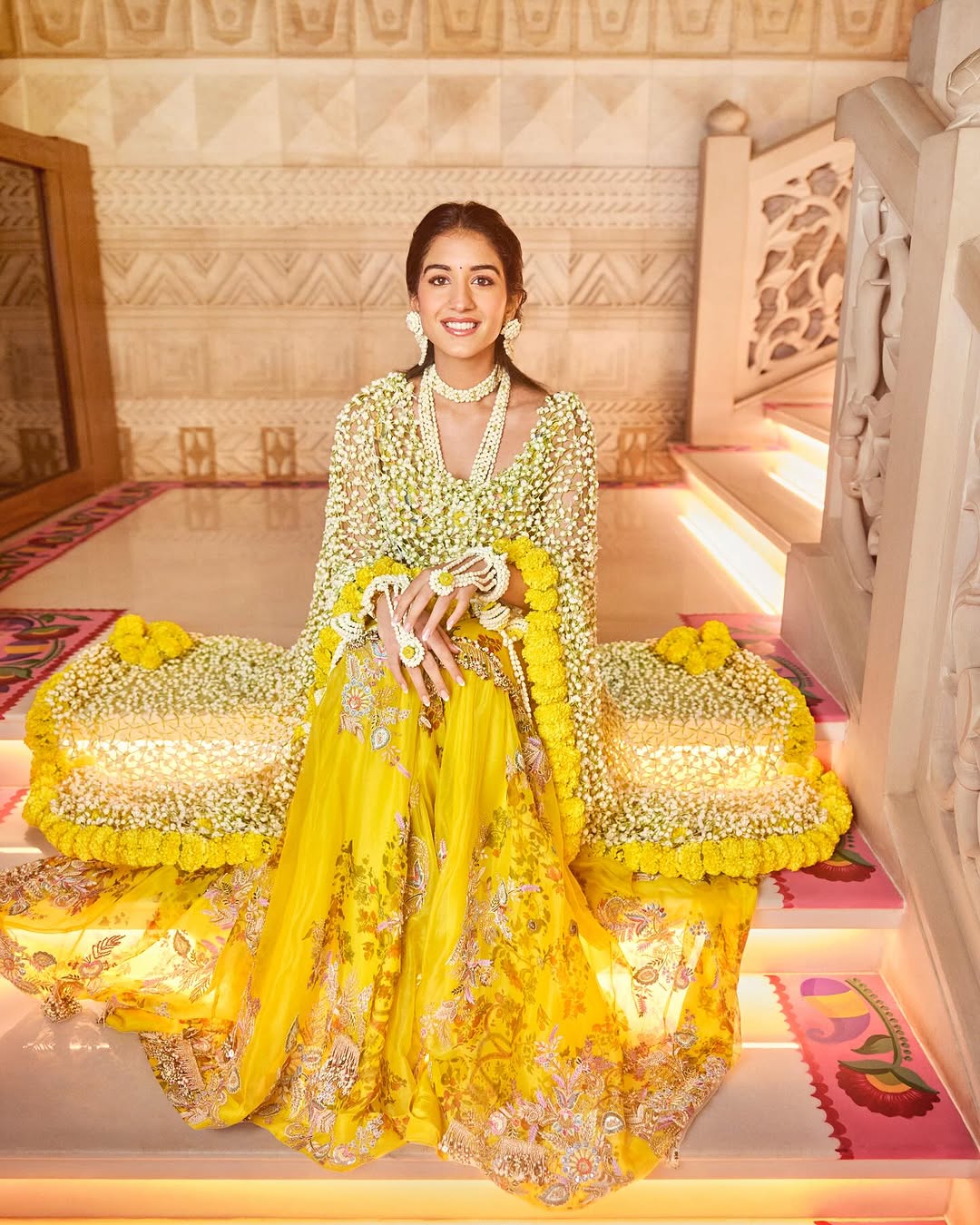 Radhika Merchant in Floral Art by Srishti Kapur