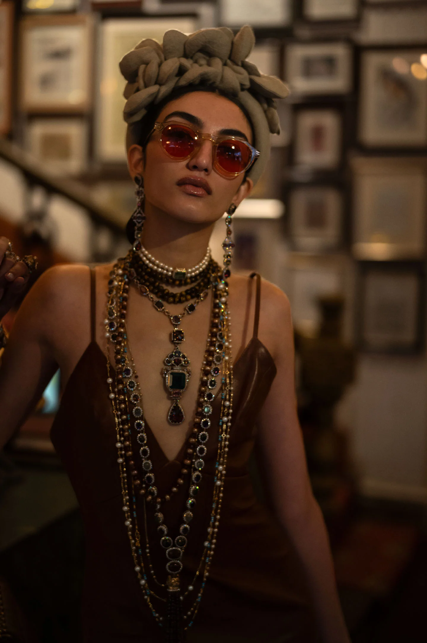 Bold glamour in statement accessories.