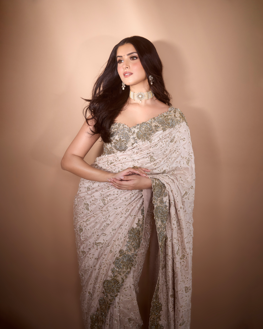 Tara Sutaria in Mrunalini Rao 